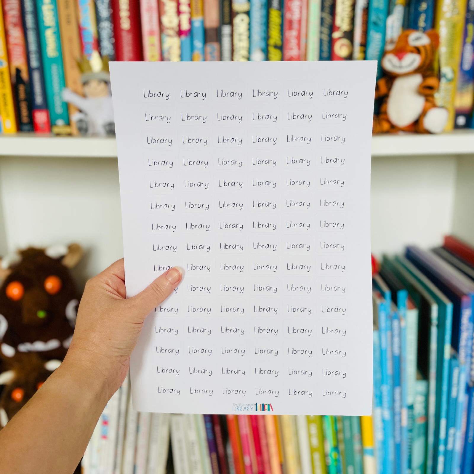 Library Book Spine Labels