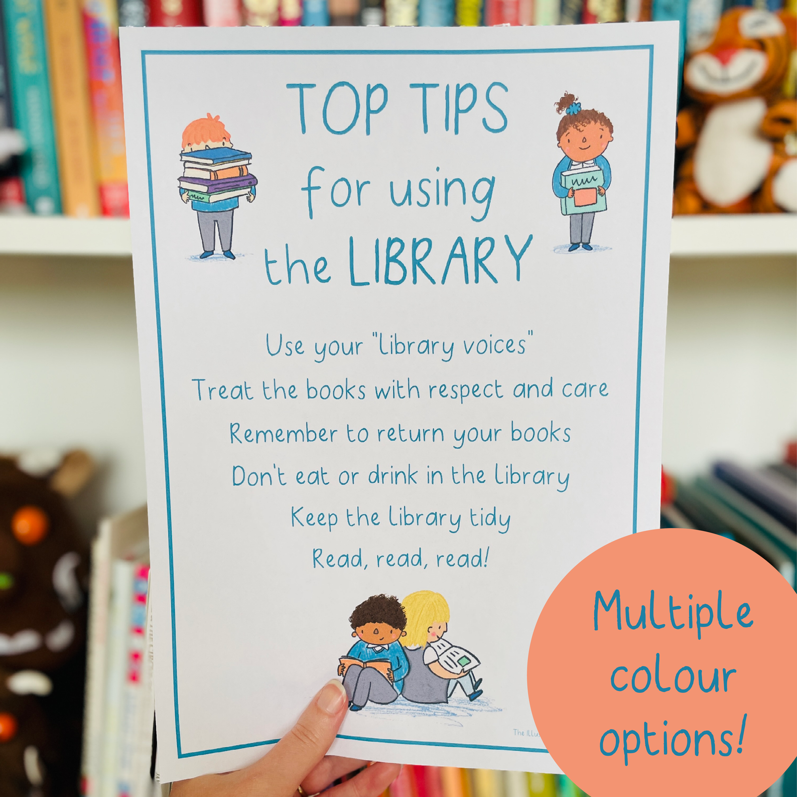 Top Tips for Using the Library Poster