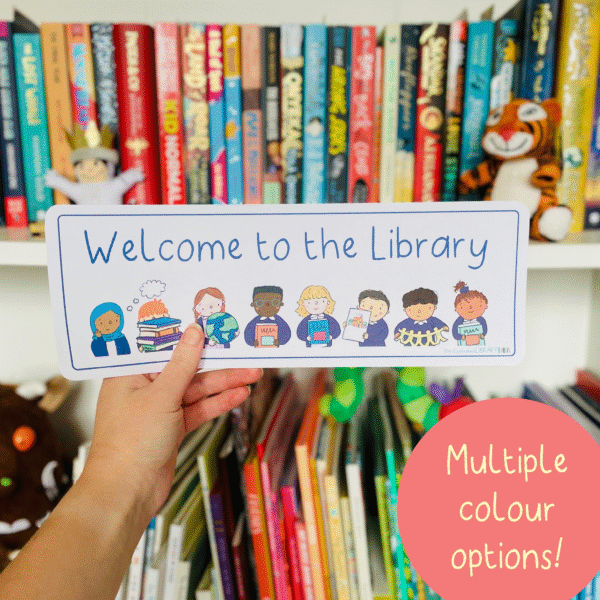 Welcome to the Library - Illustrated Poster