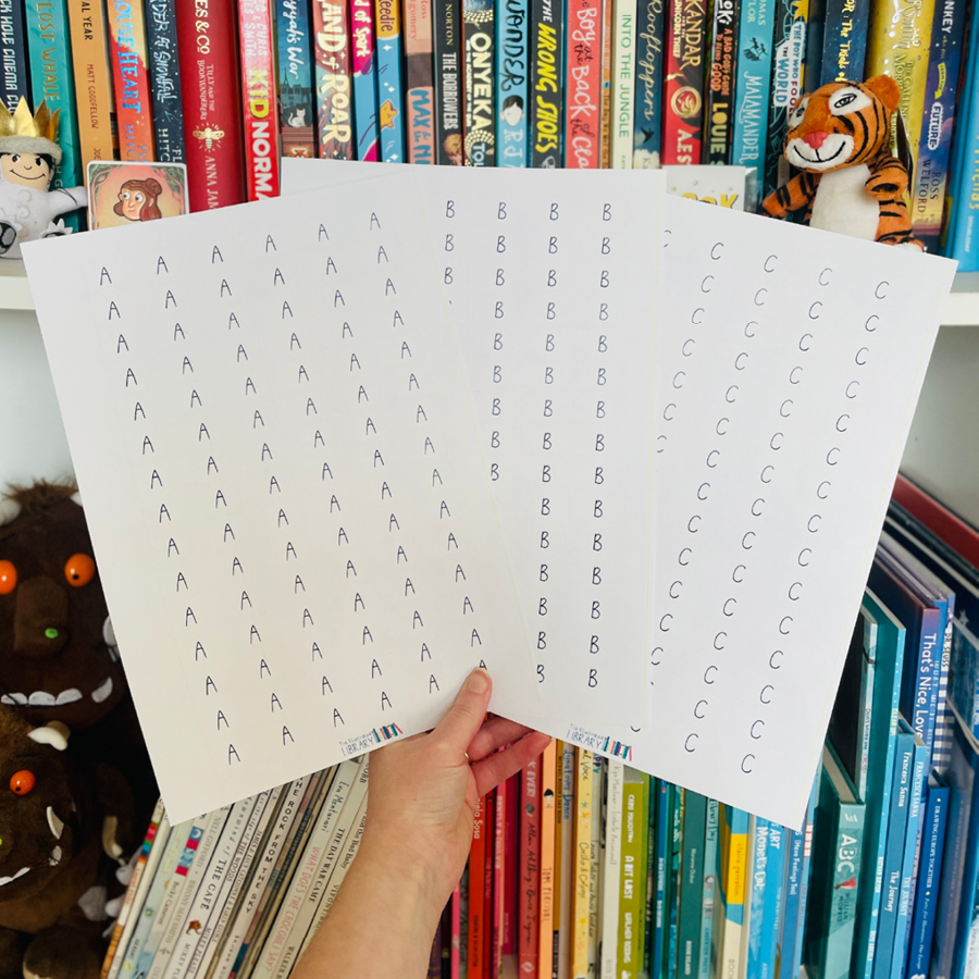 Alphabet Book Spine Labels